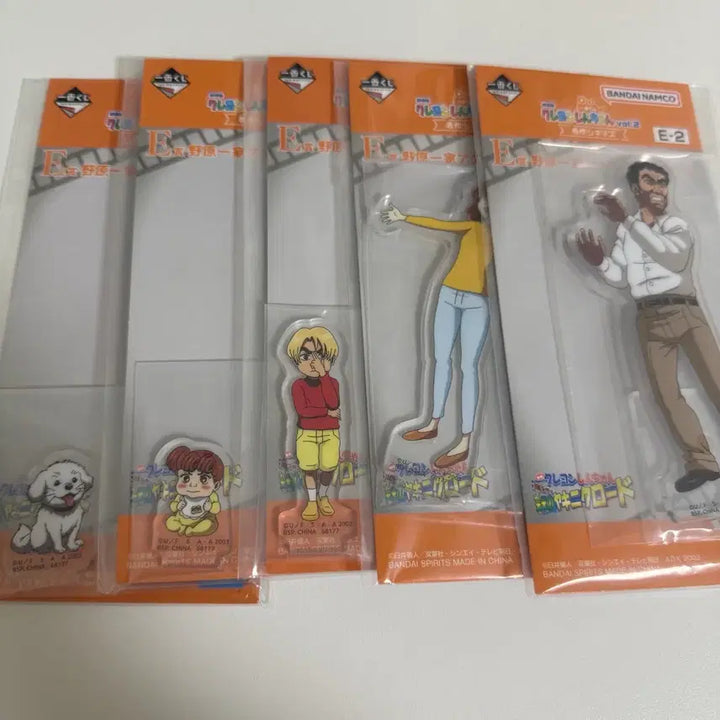 [BUNJANG] Crayon Shin-chan Ichiban Kuji E Prize Acrylic Stand Bundle Set (Sealed) / [미개봉]짱구 제일복권 E상 아크릴스탠드 일괄
