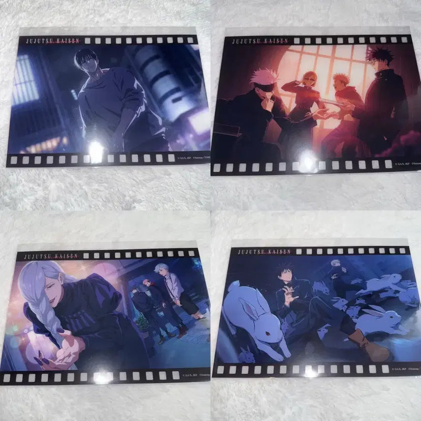[BUNJANG] Jujutsu Kaisen Panpare Kuji Big Clear Card Set (Toji Fushiguro, Gojo, etc.) - 4 Items Bundle / 주술회전 판파레 쿠지 빅 클리어 카드 E상 토우지 후시구로 고죠 등 4개 일괄