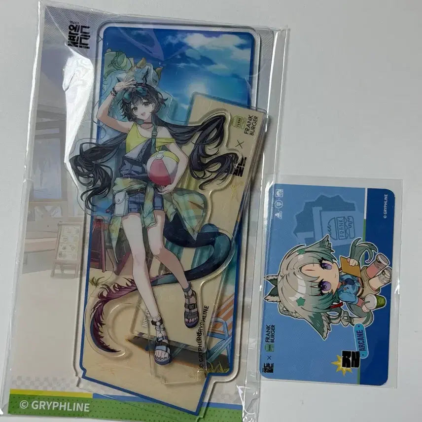 [BUNJANG] Arknights Endfield Chenchenwoo Acrylic Stand &amp; Coupon / 명일방주 엔드필드 프랭크 버거 진천우 아크릴 스탠드 쿠폰