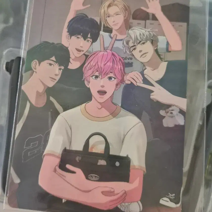 [BUNJANG] PLAVE Official Lightstick Bag + Big Photocard (Sealed) / 미개봉) 플레이브 응원봉 가방 + 빅 포카
