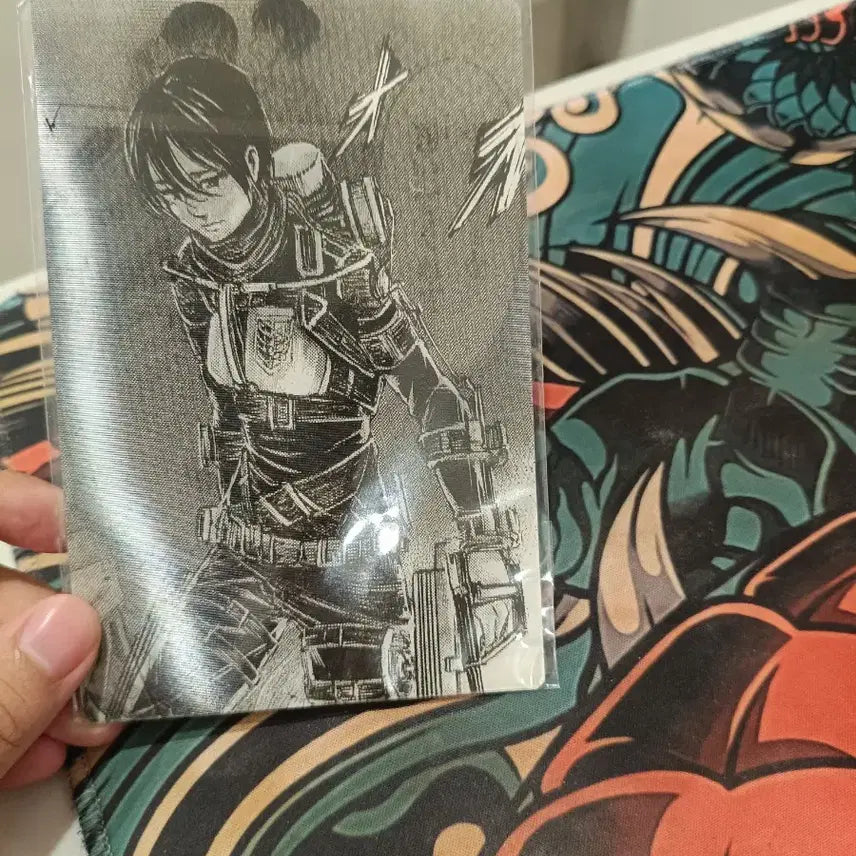[BUNJANG] Attack on Titan Mikasa Lenticular Postcard Special Set (Sealed) / 진격의 거인 진격거 미사카 굿즈, 랜티큘러 엽서 특전(미개봉