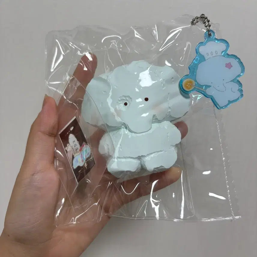 [BUNJANG] Handmade Chewy Teddy Bear &amp; Elephant Keychains / 수제말랑이 테디베어 코끼리 팝니다.