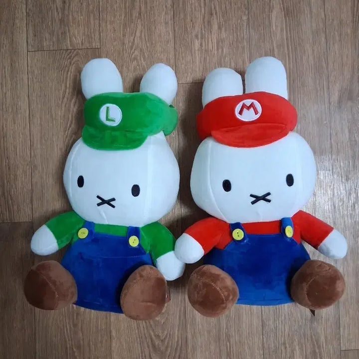 [BUNJANG] Miffy Mario Luigi Doll Set / 미피 마리오 루이지 인형 세트 38정도(무료배송)