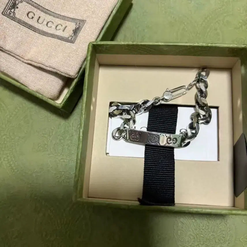 [BUNJANG] Gucci Chain Bracelet Silver Size 19 / 구찌 체인 팔찌 실버 19