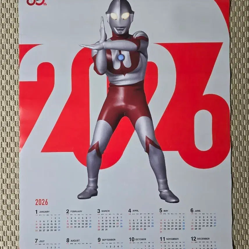 [BUNJANG] Ultraman 2026 Calendar Poster / 포스터 ULTRAMAN 울트라맨 캘린더 포스터