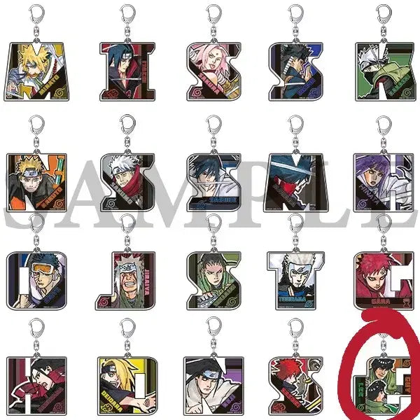 [BUNJANG] Naruto NARUTOP99 Rock Lee &amp; Might Guy Initial Acrylic Keychain / 나루토 트레이딩 이니셜 아크릴키홀더 NARUTOP99 리 가이