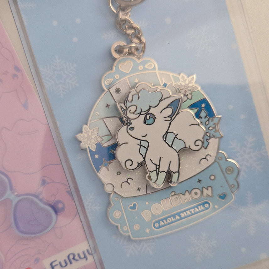 [BUNJANG] Pokemon Alolan Vulpix Keyring 2 Types Set / 포켓몬 알로라 식스테일 키링 2종