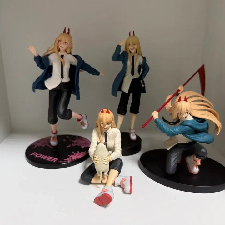 [BUNJANG] Chainsaw Man Power x Oshi no Ko Memcho Figure Bundle / 체인소맨 파워 최애의 아이 멤쵸 피규어 경피 일괄 판매합니다