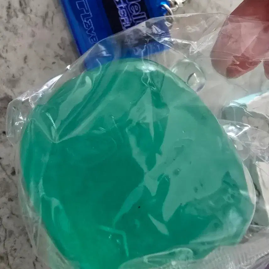 [BUNJANG] PLAVE Green Mmo Stress Ball + 2 Acrylics + 1 Keychain Bundle Set / 플레이브 초록 므모 스트레스볼+아크릴2개+키링1개