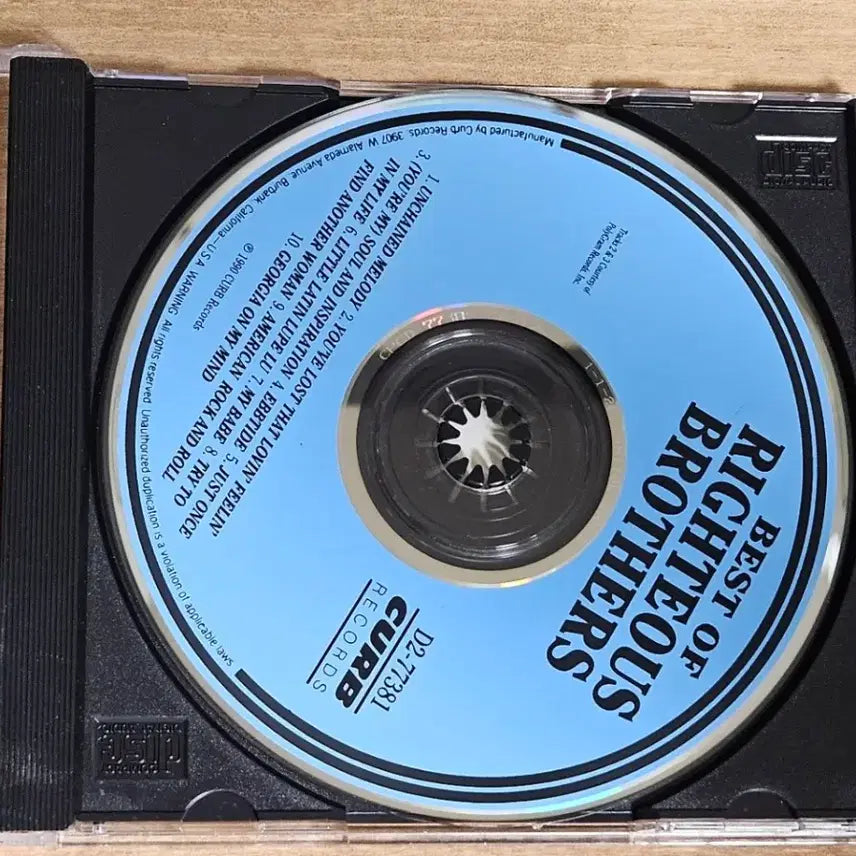 [BUNJANG] The Righteous Brothers Best of Righteous Brothers Imported CD / The Righteous Brothers - Best of Righteous Brothers (수입 CD)