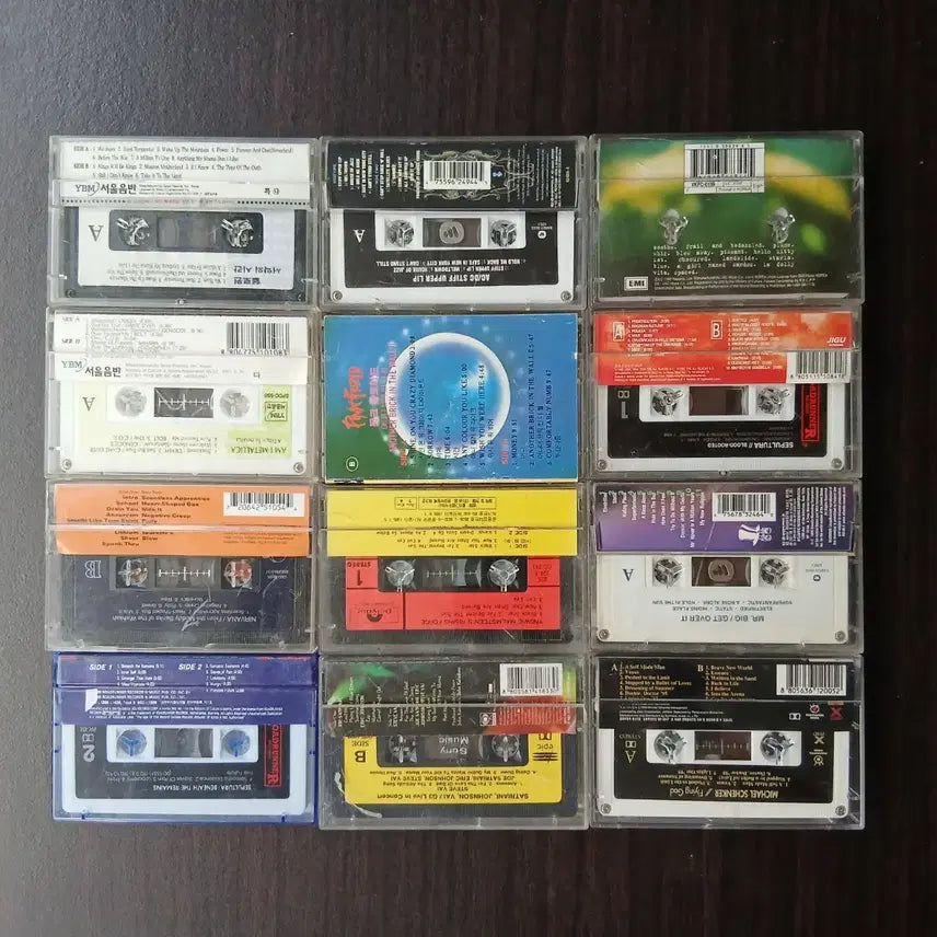 [BUNJANG] Assorted 12 Heavy Metal Cassette Tapes Bundle / 카세트테이프 12개 메탈음악
