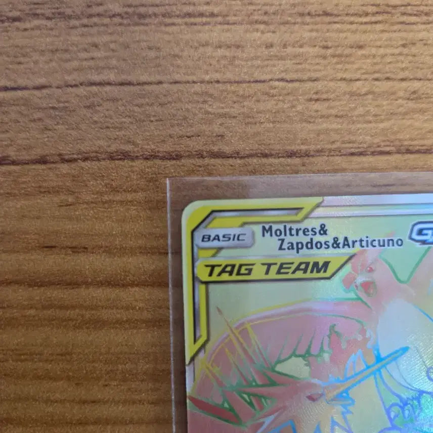 [BUNJANG] Pokemon Card Tag Team Moltres &amp; Zapdos HR - North American Edition / 포켓몬카드 태그팀 썬더 파이어 프리져 HR 북미판