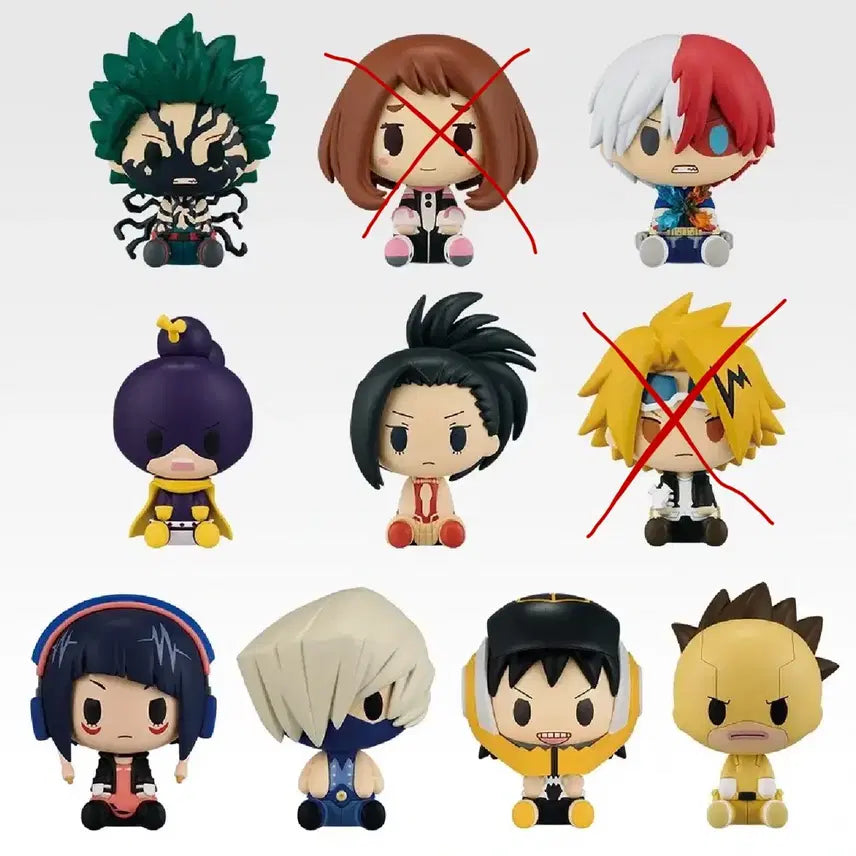 [BUNJANG] My Hero Academia Chokonoko Figures - Set F (8 Types) &amp; Set G (4 Types) Bundle / 나히아 f상 8종, g상 4종 초코노코 일괄