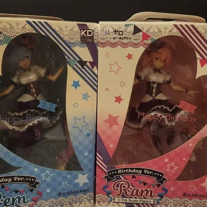 [BUNJANG] Re:Zero Ram &amp; Rem Birthday Ver. 1/7 Scale Figure / 리제로 렘,람 피규어