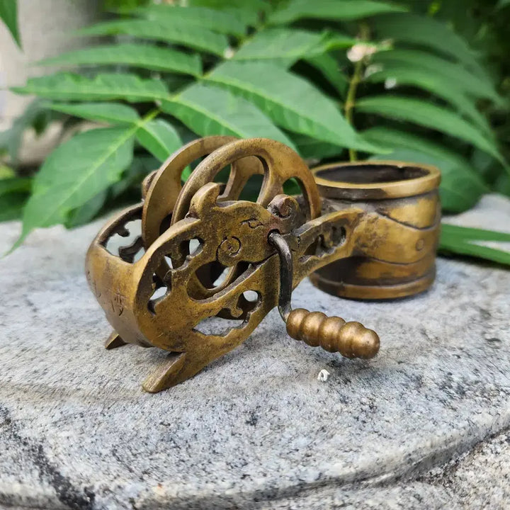 [BUNJANG] Brass Dragon Ink Line Tool / 2/황동 용먹줄통