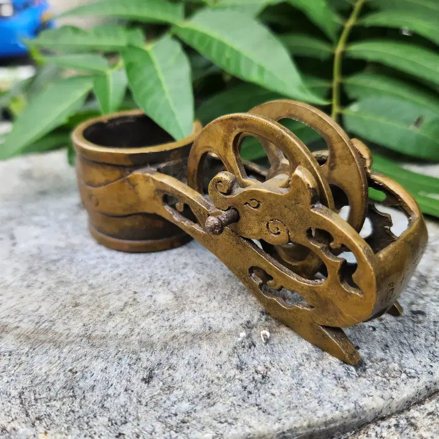 [BUNJANG] Brass Dragon Ink Line Tool / 2/황동 용먹줄통