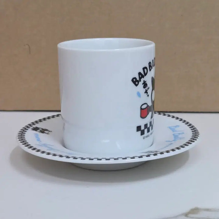 [BUNJANG] Vintage 1996 Badtz-Maru Espresso Cup and Saucer Set / 고전 배드바츠마루 머그컵 에스프레소잔