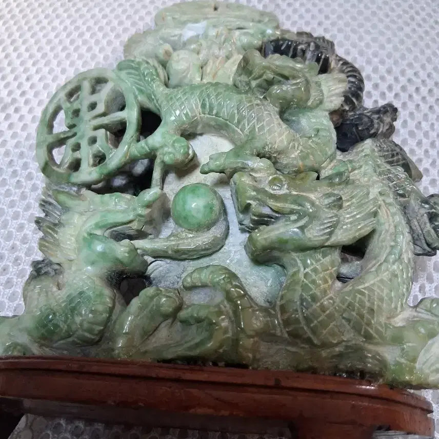 [BUNJANG] Jade Carving of Five Dragons / 옥 / 옥 조각품 / 5룡  희주문