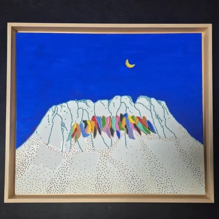 [BUNJANG] Heo Sung-ae Seorak Ulsanbawi (Size 10) Mixed Media Painting / 허성애-설악 울산바위(10호)신작/보증서