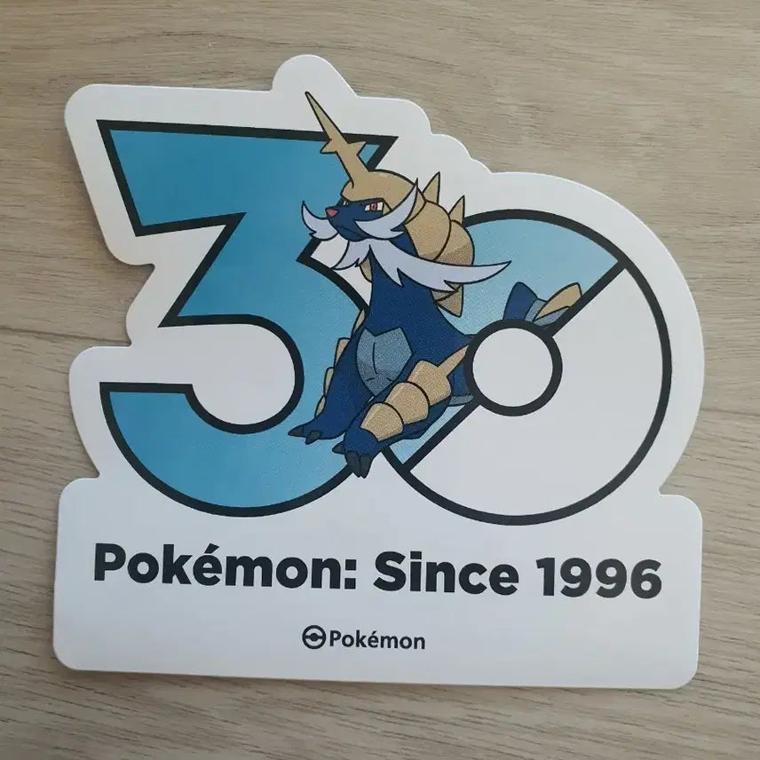 [BUNJANG] Pokemon 30th Anniversary Logo Sticker Daikenki / 포켓몬 30주년 로고 스티커 대검귀