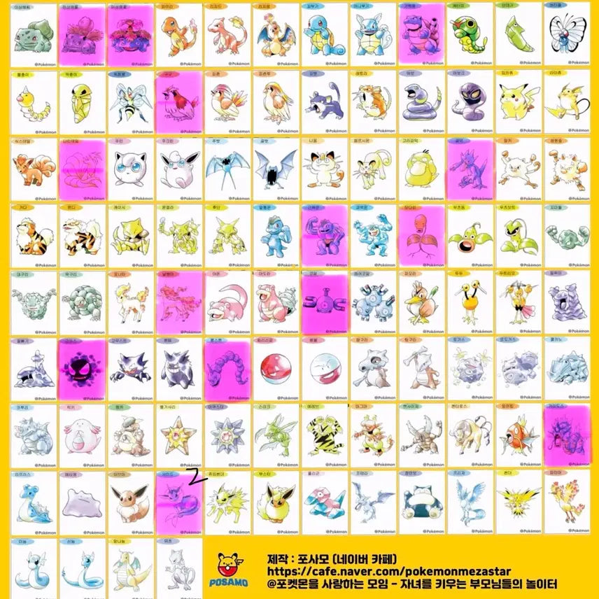 [BUNJANG] Pokemon Artwork 30th Anniversary Bread Stickers / (균일가)포켓몬 아트워크 30주년 띠부씰