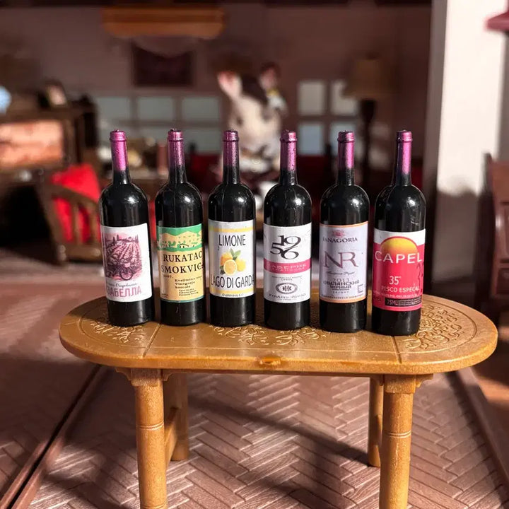 [BUNJANG] Miniature Wine Set - 6 Assorted Varieties / 미니어처 와인 세트 6종
