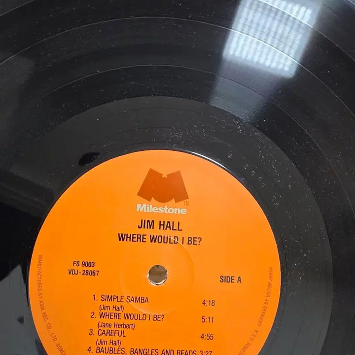 [BUNJANG] Jim Hall LP Unused / 짐 홀 LP 미사용 WHERE WOULD