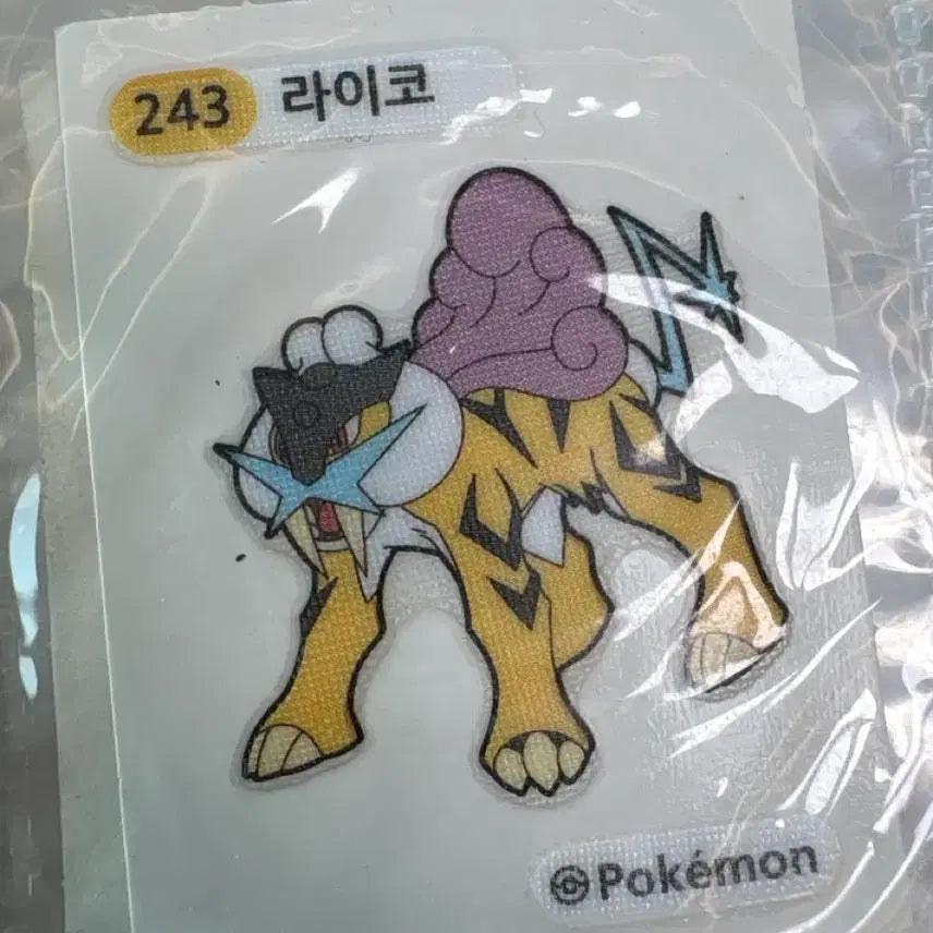 [BUNJANG] Pokemon Raikou Sticker 