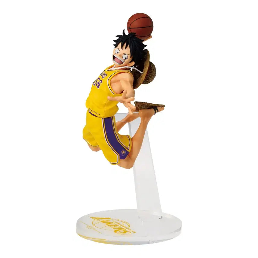 [BUNJANG] One Piece x NBA Los Angeles Lakers Monkey D. Luffy Figure (Sealed) / (원피스 NBA 콜라보) NBA 루피 로스엔젤레스 레이커스 미개봉 새상품원피스 루피 NBA LA LAKERS 피규어
