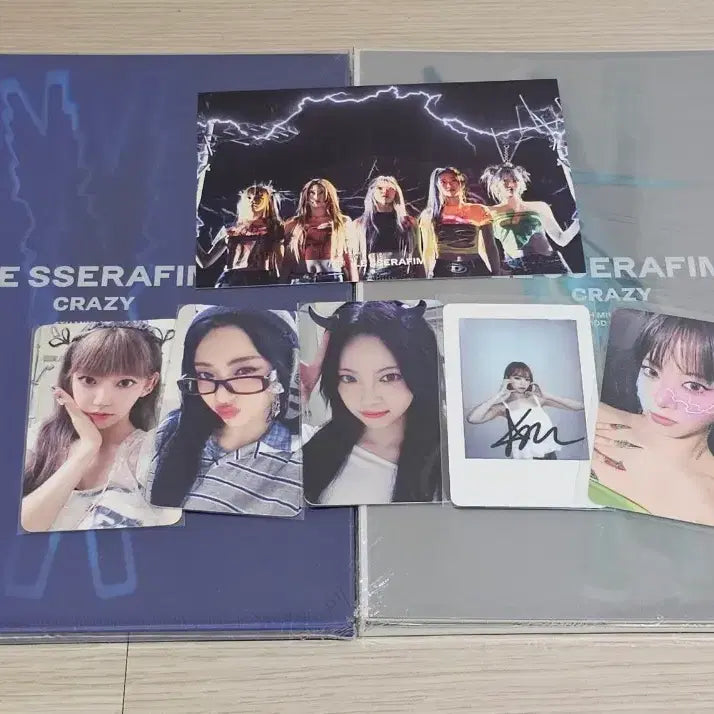 [BUNJANG] LE SSERAFIM Crazy Sealed Album Bundle with Photocard / 르세라핌 crazy 크레이지 미개봉 앨범2+포카