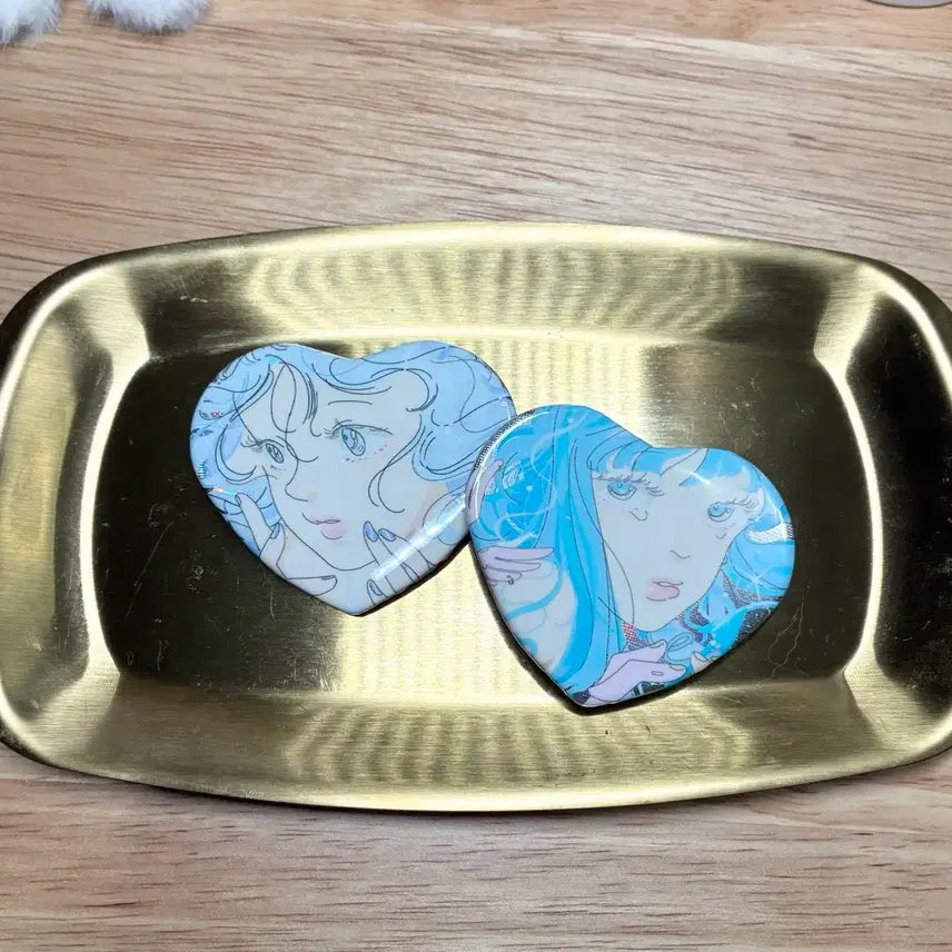 [BUNJANG] Saitemiss Artist Heart Can Badge Set (2 Types) / 대만 saitemiss 작가님의 하트 캔 뱃지 2종 세트