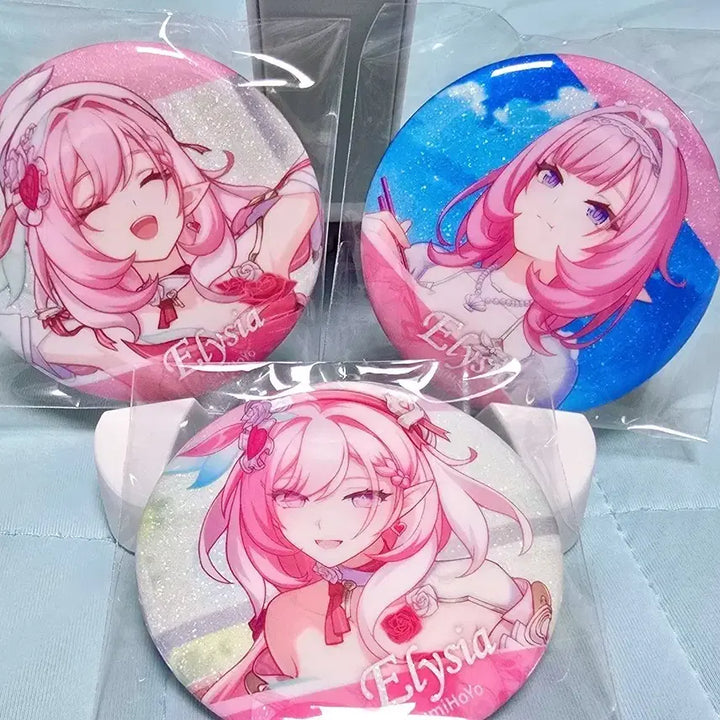 [BUNJANG] Honkai Impact 3rd Elysia Random Can Badge Set / 붕괴3rd 엘리시아 랜덤 캔뱃지 일괄