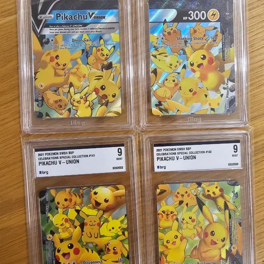[BUNJANG] Pokemon 25th Anniversary North American Pikachu V-UNION Graded Set / 포켓몬 카드 25주년 북미판 피카츄 v union brg 9 세트 모음