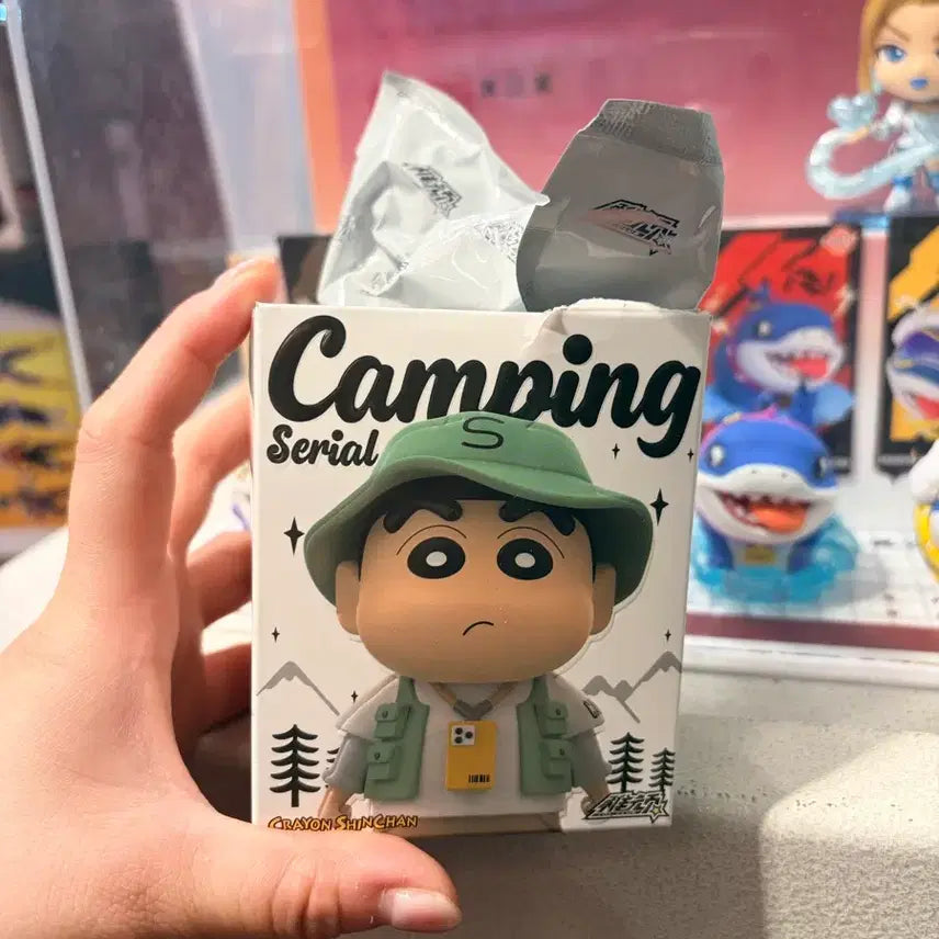 [BUNJANG] Crayon Shin-chan Camping Cereal Figure / 크레용신짱 캠핑 시리얼 피규어