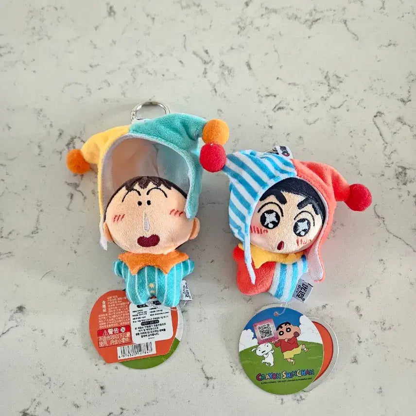 [BUNJANG] Crayon Shin-chan "Mengu" Pierrot Mini Doll Keychain / 맹구 짱구 삐에로 미니 인형 키링