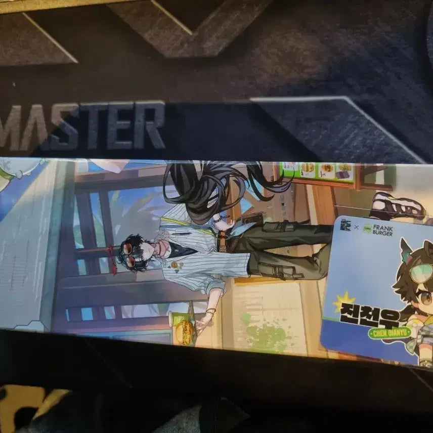 [BUNJANG] Arknights Endfield Frank Burger Desk Mat (Unused Photocard) / 명일방주 엔드필드 프랭크버거 장패드(미사용 포카)