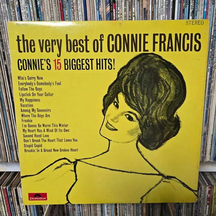 [BUNJANG] Connie Francis 15 Hit Album LP Record / 코니 프랜시스의 15곡 히트 앨범 LP판