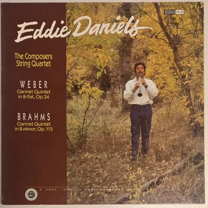 [BUNJANG] Eddie Daniels - Brahms / Weber Clarinet Quintets Original US Reference Recordings LP / 에디 다니엘스 - 브람스 / 베버 클라리넷 5중주 미국 Reference Recordings 오리지널 LP