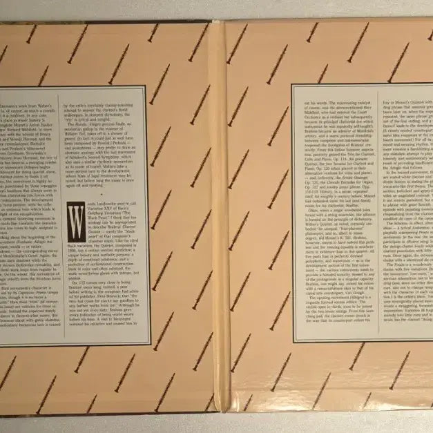 [BUNJANG] Eddie Daniels - Brahms / Weber Clarinet Quintets Original US Reference Recordings LP / 에디 다니엘스 - 브람스 / 베버 클라리넷 5중주 미국 Reference Recordings 오리지널 LP