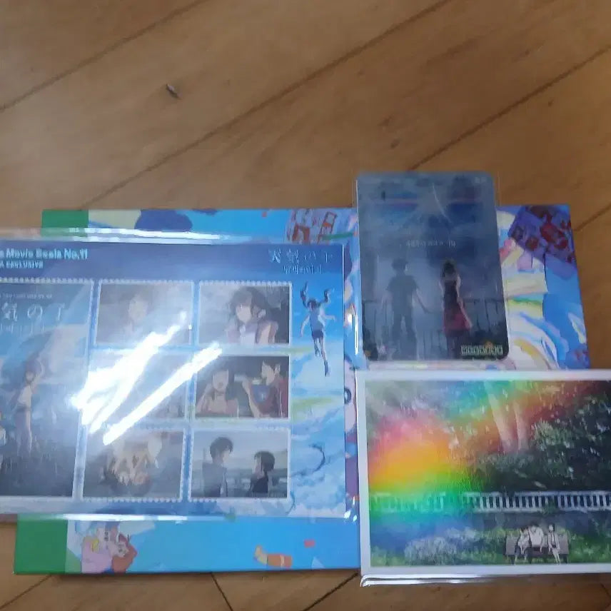 [BUNJANG] Weathering With You 3-Piece Set: Movie Seal, Drawing Card, Hologram Postcard / 3종 일괄)날씨의 아이 무비씰+드로잉카드+홀로그램 엽서 세트