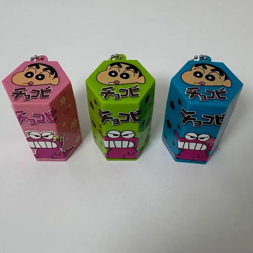[BUNJANG] Vintage Crayon Shin-chan Chocobi Box Figures Set of 3 / 짱구 피규어 고전 짱구 초코비통 피규어 3종 일괄 판매합니다
