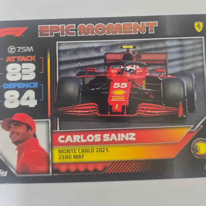[BUNJANG] 2022 Topps Turbo Attax Carlos Sainz Charles Leclerc Ferrari Set / 2022 F1 탑스 터보 어택스 turbo attax  카를로스 사인츠 샤를 르클레르 페라리 세트