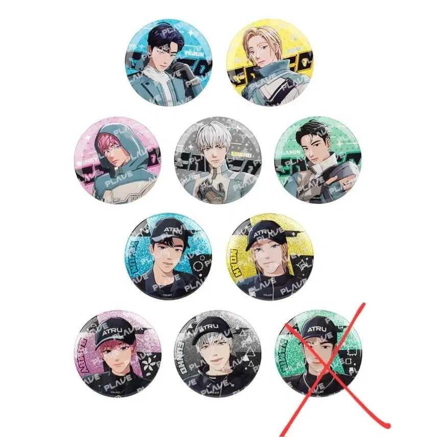 [BUNJANG] Pleiades Calpatu Caligo2 Bon Savvy Tin Badge Bundle Set / 원가) 플레이브 칼파투 칼리고2 본새비지 캔뱃지 일괄