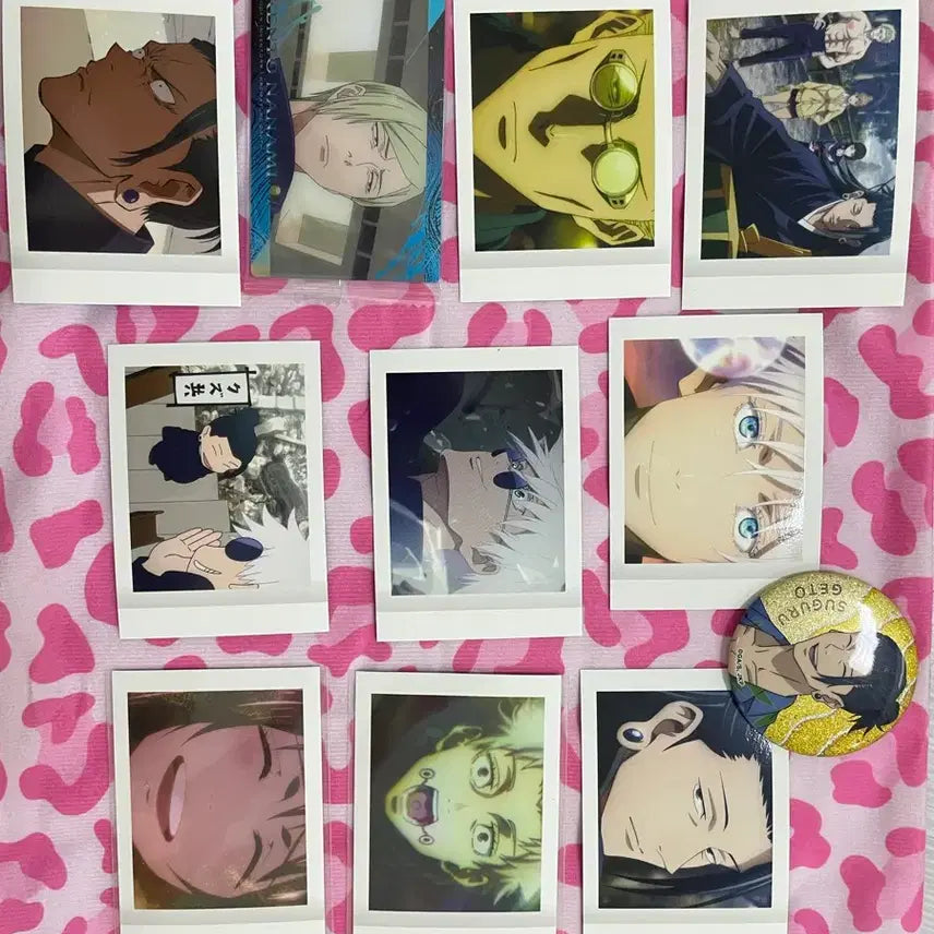 [BUNJANG] Jujutsu Kaisen Character Photocard and Pin Badge Set / 주술회전 포토카드 핀뱃지 굿즈세트