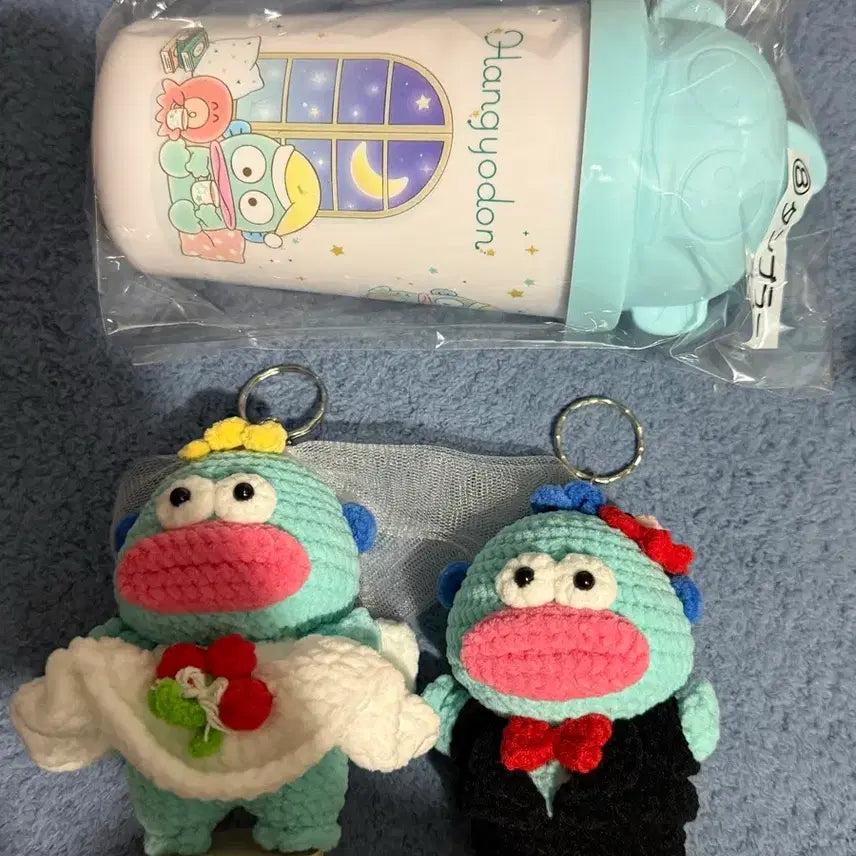 [BUNJANG] Hangyodong Set (Tumbler &amp; Handmade Bride &amp; Groom Figures) / 한교동 3종 (텀블러&amp;신랑신부 핸드메이드)