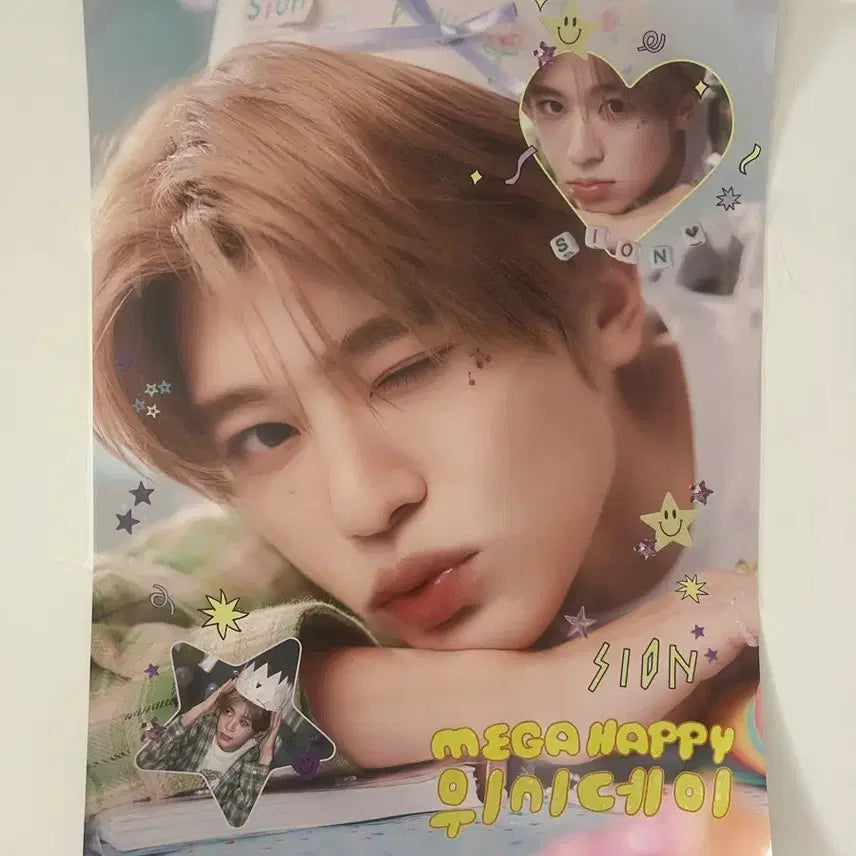 [BUNJANG] NCT WISH Sion Mega Coffee Birthday Poster / 택포) 엔시티위시 시온 메가커피 생일 포스터