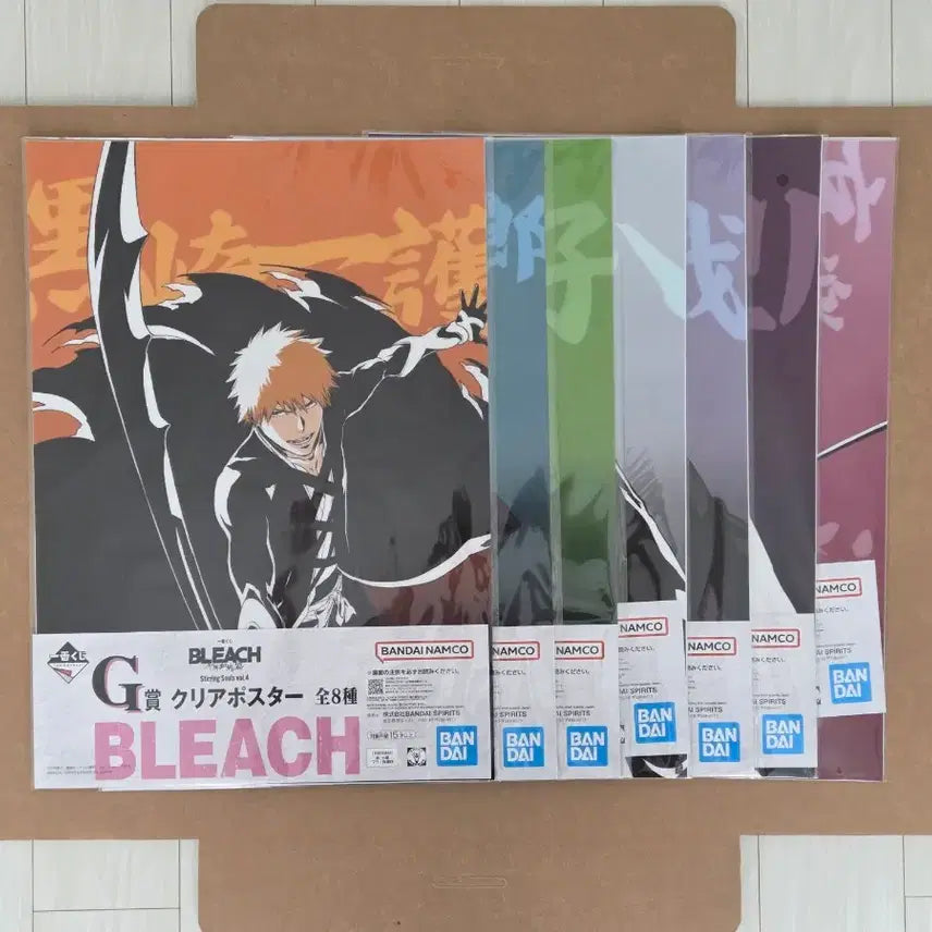 [BUNJANG] Bleach Ichiban Kuji Clear Poster Bundle Set / (일괄7종) 블리치 제일복권 G상 클리어 포스터