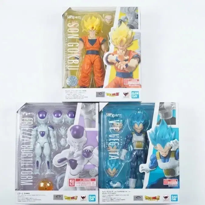 [BUNJANG] Dragon Ball S.H.Figuarts Son Goku, Frieza, Vegeta Figure Set (Sealed) / 드래곤볼 S.H.Figuarts 피규어 (미개봉/정품)