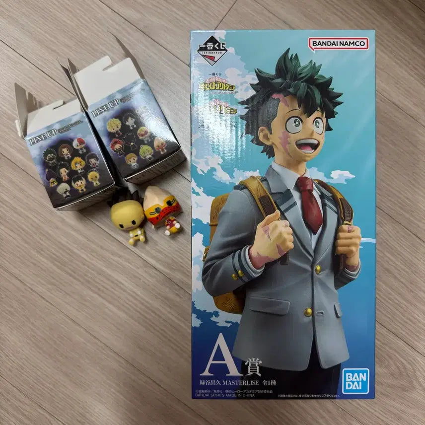 [BUNJANG] My Hero Academia Ichiban Kuji A Prize Izuku Midoriya Figure (Sealed) + 2 Chocokko Figures / 제일복권 나히아 나의 히어로 아카데미아 A상 미도리야 피규어 미개봉 +초코노코2개 이치방쿠지