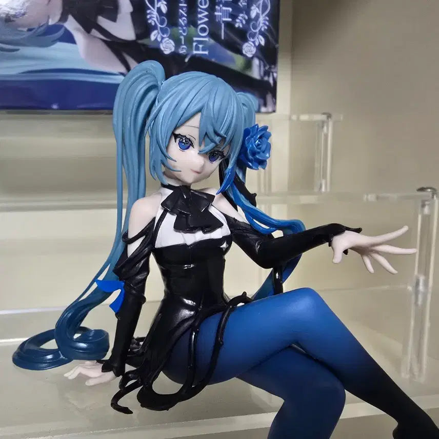 [BUNJANG] Hatsune Miku Flower Fairy Blue Rose Figure / 하츠네 미쿠 플라워 페어리 청장미 피규어